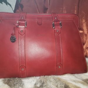 Dooney and Bourke red framed handbag